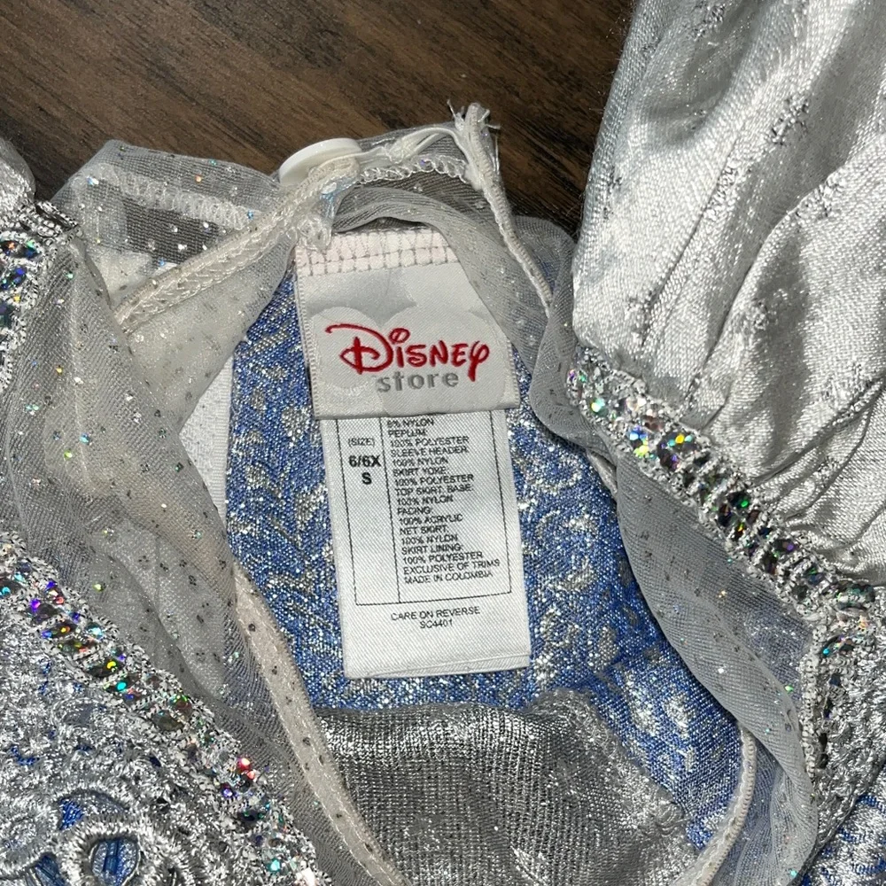 Disney Princess Blue, Silver, and  Cream Kids Costume Dress - Picture 2 of 6